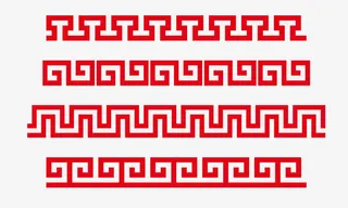 4款回形图案设计免抠