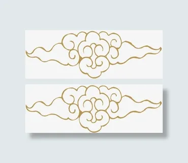 中式传统花纹祥云免抠