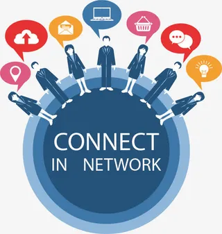 矢量手绘网络链接免抠