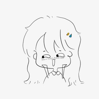 期待激动可爱猥琐笑女孩免抠