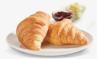 早餐早点西餐牛角面包果酱免抠