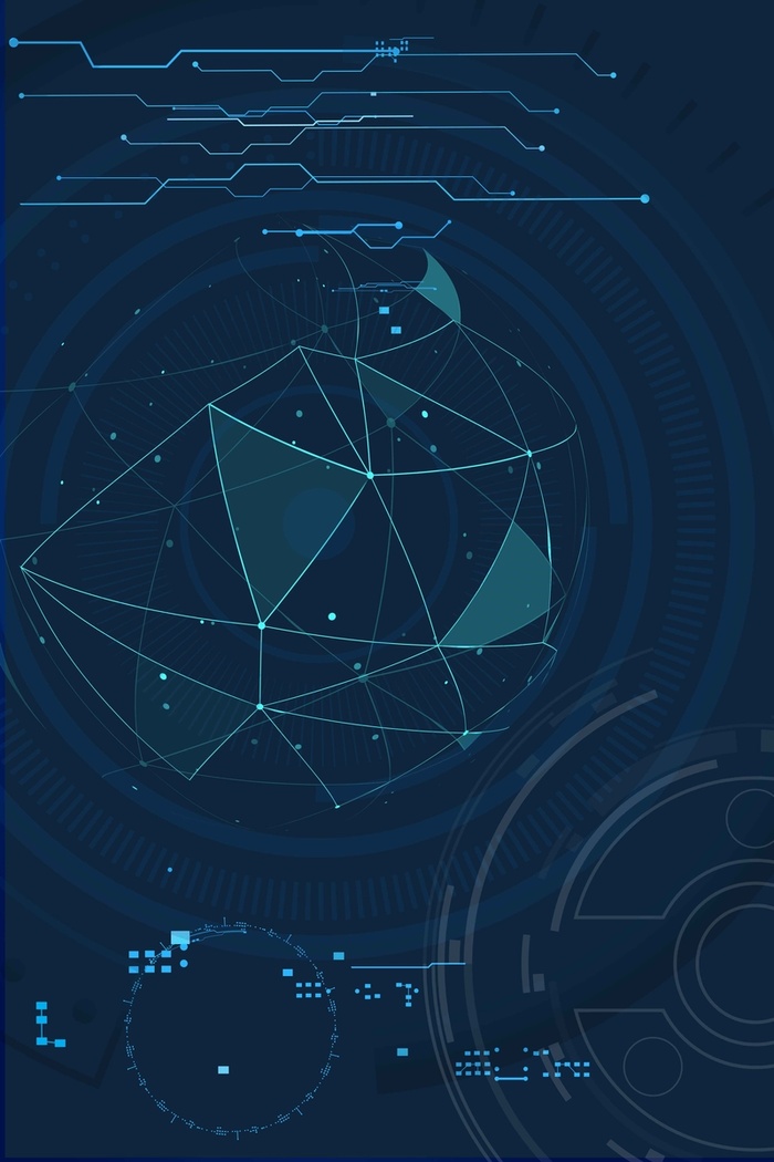 科技数据蓝色大气简约背景高清