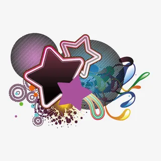 星形花纹装饰素材免抠