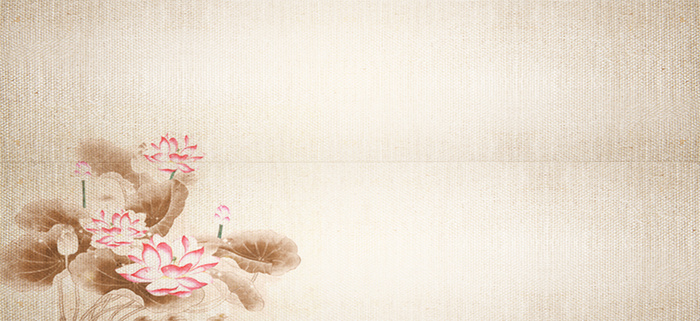 淘宝中国风花朵活动海报banner背景高清