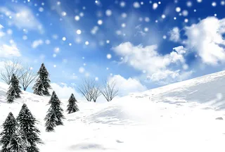 滑雪场海报背景素材高清