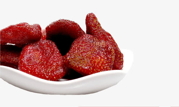 美食草莓干免抠