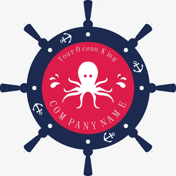捕鱼logo设计免抠