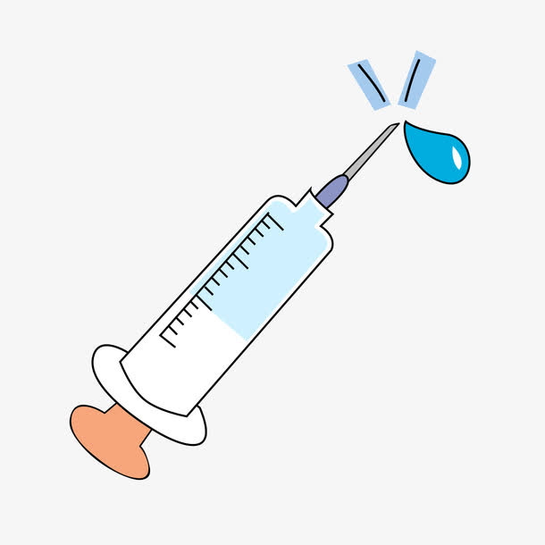 卡通手绘注射器免抠