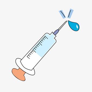 卡通手绘注射器免抠
