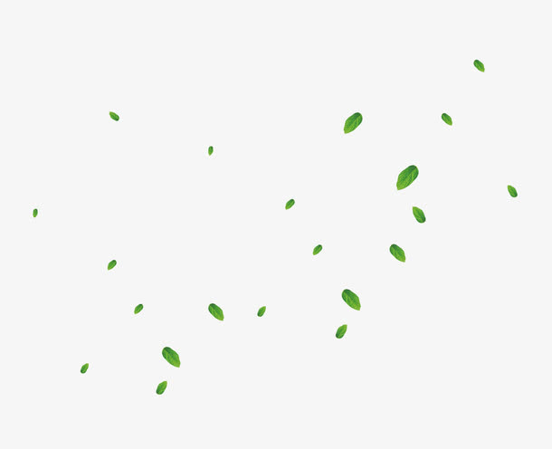 绿叶飞舞飘落漂浮素材免抠