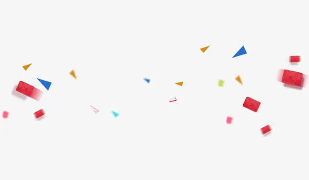 色块漂浮素材免抠