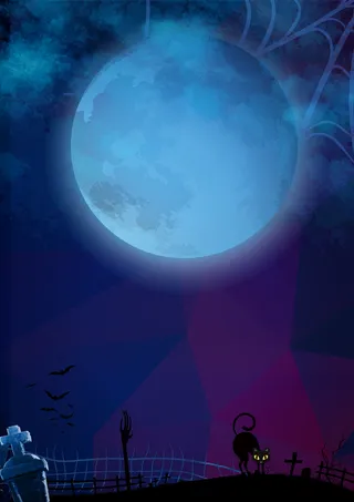 万圣节诡异海报背景高清