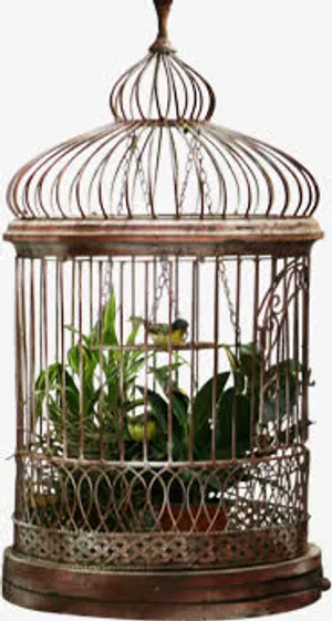 摄影关在笼子里面的喜鹊免抠