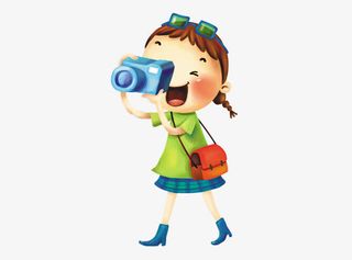 卡通娃娃拍照免抠