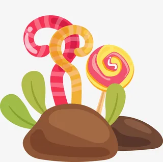 卡通糖果设计素材免抠