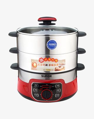 三层优质厨房用电蒸锅免抠