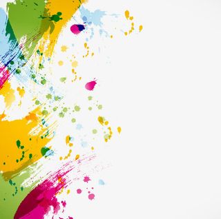 水彩海浪的海报设计免抠