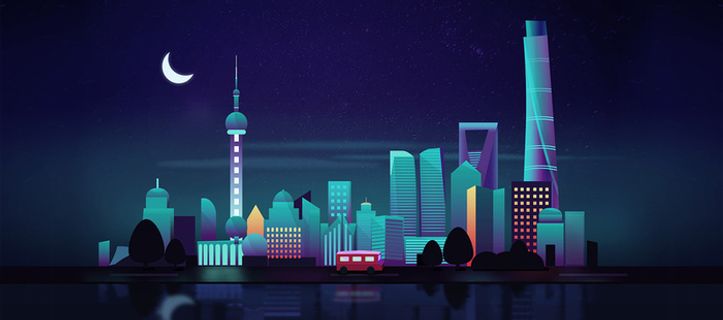 夜上海背景高清