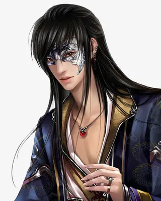 面具男子古风立绘免抠