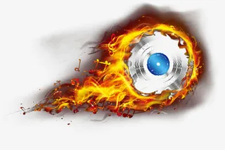 带火的光盘免抠