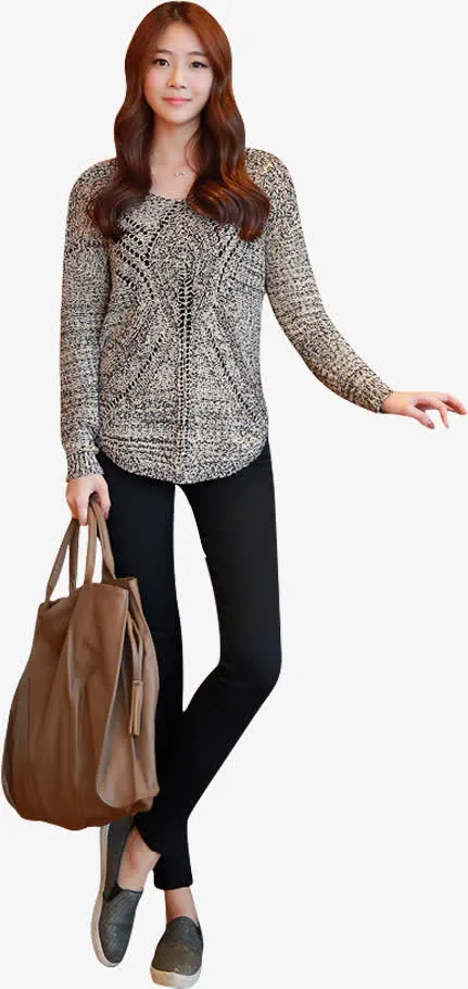 针织服装欧美海报免抠