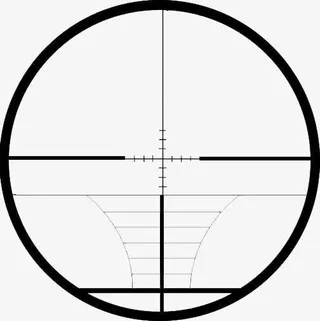 黑色免扣线条瞄准镜免抠