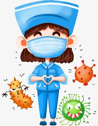 疫情防疫护士免抠