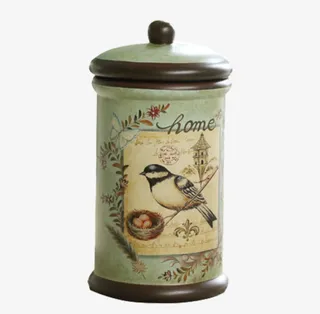 徳琳丝手绘糖果罐免抠