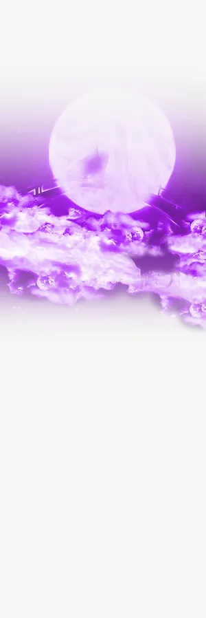 浪漫七夕紫色渐变图案免抠