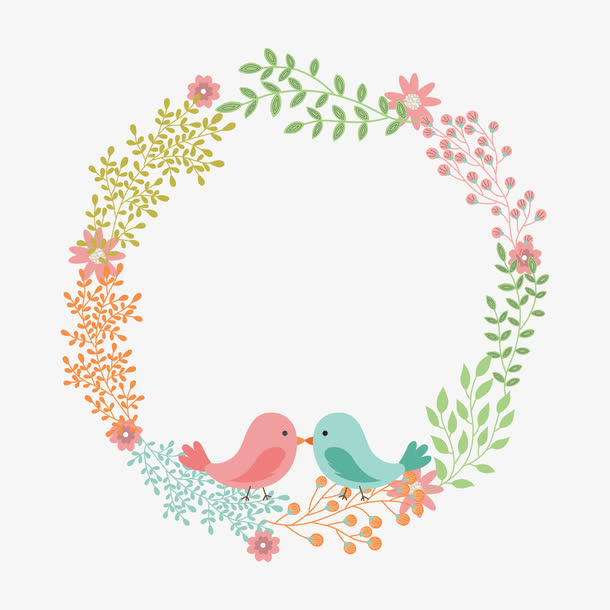 装饰花环免抠