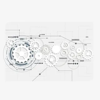 透明线条背景标题框