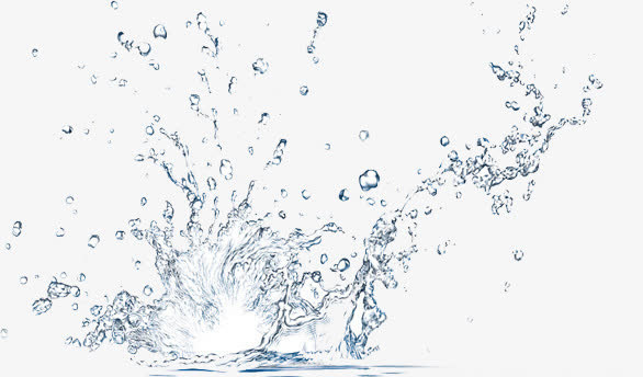 水珠飞溅沸腾洒落免抠