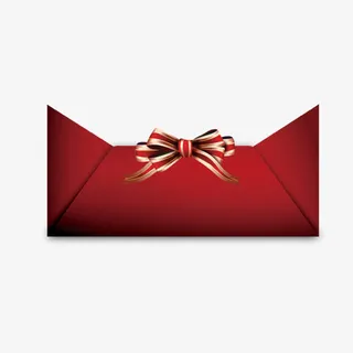 红色信封礼盒免抠