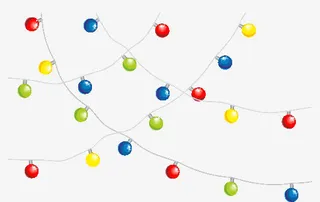 精美彩灯装饰免抠