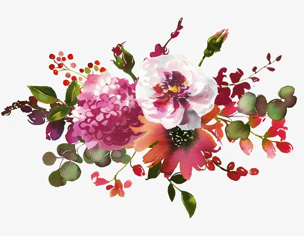 手绘小清新鲜花免抠图免抠