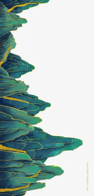 中国风 山水 插画 抠图免抠