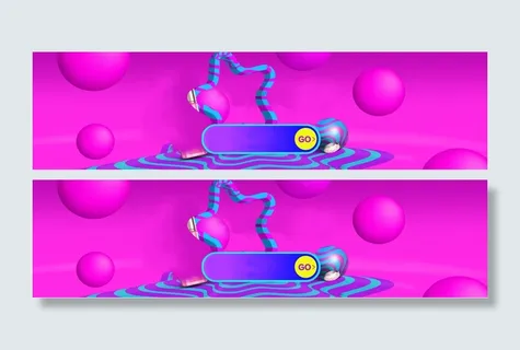 双十一紫色促销创意几何海报高清