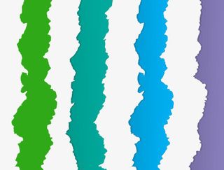 彩色纸张撕裂效果免抠