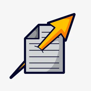 手绘彩色简头破纸而出免抠