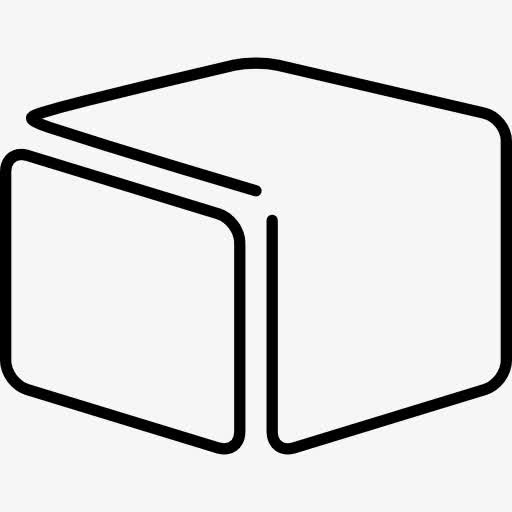 箱体超薄轮廓图标免抠