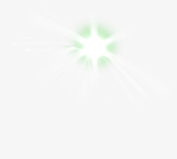 春天梦幻绿色光效免抠