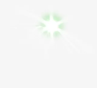 春天梦幻绿色光效免抠