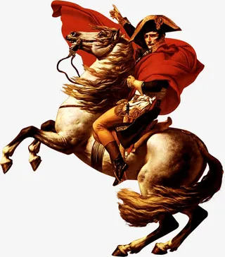 油画拿破仑装饰元素免抠