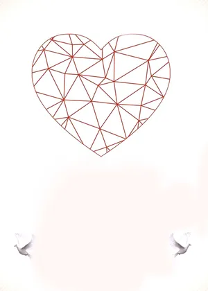 520表白节爱心手绘线背景高清