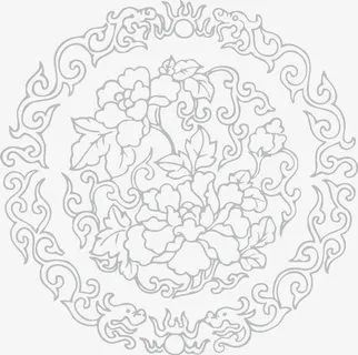 牡丹花纹免抠