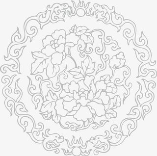 牡丹花纹免抠