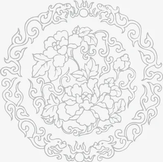 牡丹花纹免抠