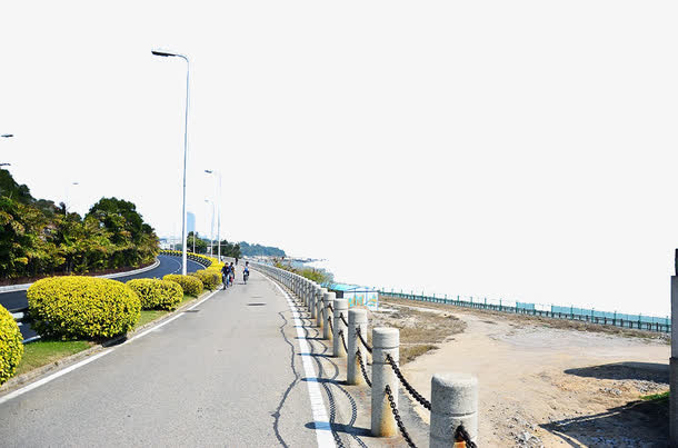 厦门环岛骑行风景免抠