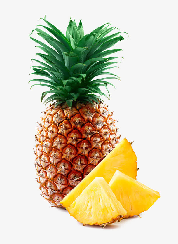 菠萝水果凤梨免抠