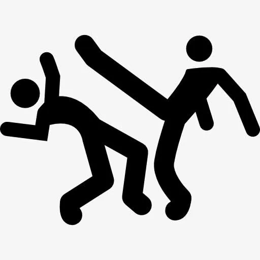 巴西卡波耶拉舞者的剪影图标免抠